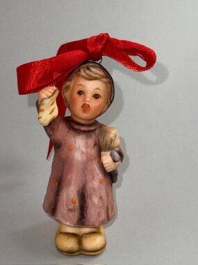 Vintage Hummel Christmas Ornament Goebel Berta Figurine Germany Stocking Doll